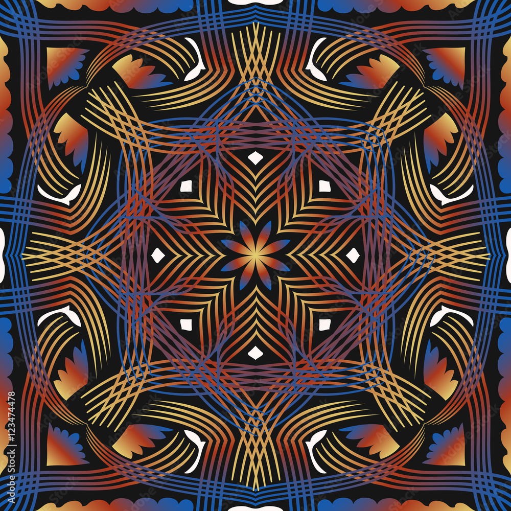 Scarf Pattern Design Background scarf pattern Stock Vector | Adobe Stock