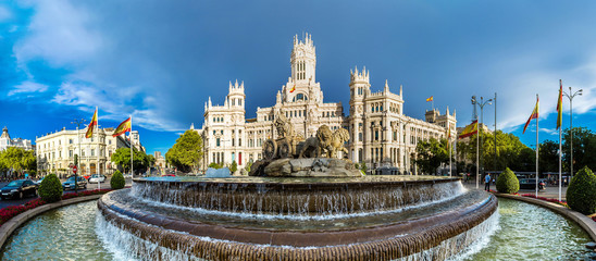 Fototapete - Cibeles fountain in Madrid