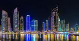 Fototapeta  - Panorama of Dubai marina