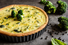 Traditional Vegetable Quiche With Broccoli And Cheese