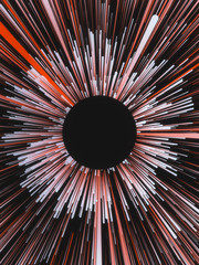 Fototapete - Digital colored lines abstract background. 3d rendering