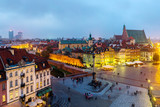 Fototapeta Miasto - Panoramic view of Warsaw