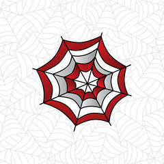 colorful spider web art