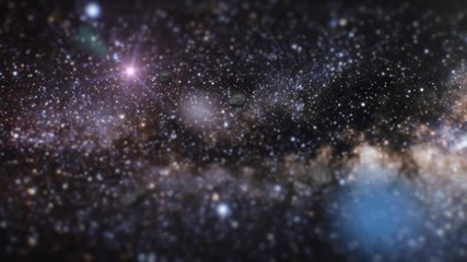 Wall Mural - meteors floating in outer space