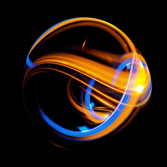 Abstract ring background. Glowing spiral. The energy flow tunnel. shine round frame with light circles light effect. glowing cover. Space for message. Light sphere. Atom power.