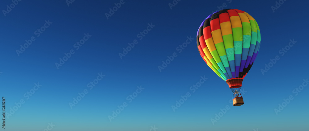 Hot air balloon - obrazy, fototapety, plakaty 