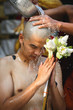 © weerajata - Young men remove hair to the ordination ceremony. The tradition