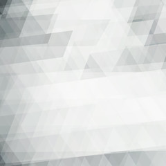 Fototapete - Black-and-white background textured by triangles. Vector pattern