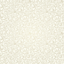 Seamless Background Of Light Beige Color In The Style Of Damascus