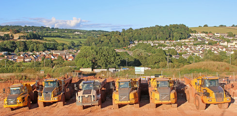 Wall Mural - Dump Trucks