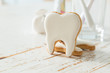 Teeth shaped cookies background