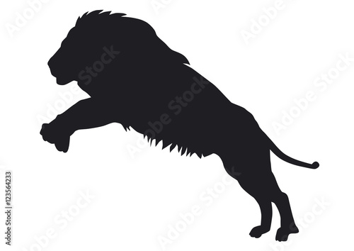 Löwe Silhouette Stock Vector | Adobe Stock