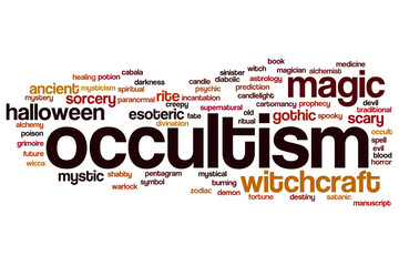 Poster - Occultism word cloud