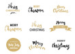 © Marina Zlochin - Merry Christmas lettering and typography for greeting card, poster, banner