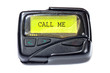 Old pager on a white background