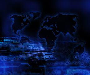 Wall Mural - futuristic technology background