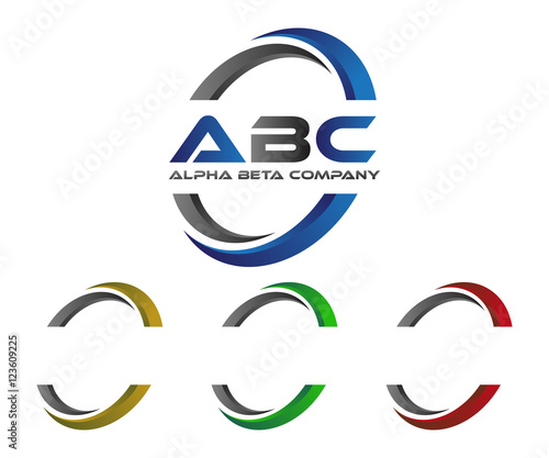 Circle Swoosh Company Logo Vector Blue Red Green Yellow Buy This Stock Vector And Explore Similar Vectors At Adobe Stock Adobe Stock
