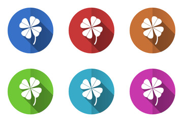 Poster - Flat design colorful vector icons