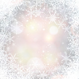Fototapeta Dmuchawce - Winter background with snowflakes.