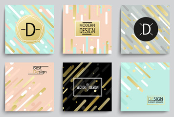 Wall Mural - Set of elegant banner templates.