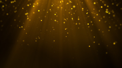 Wall Mural - christmas background, snowflakes, stars, gold christmas background.