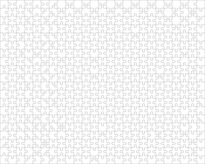 500 Puzzle Pieces V2 Vector Template