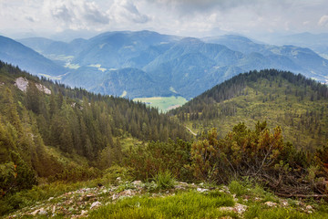 Sticker - Beautiful landscape in Steinplatte mountain, Waidring, Bavarian Alps, Austria