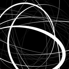 Poster - Artistic illustration with stressful random, irregular lines. Ge