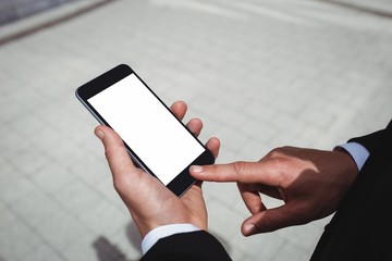 businessman using mobile phone