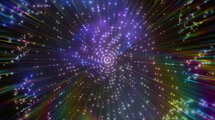 Wall Mural - radiant sparks of light animated abstract motion background