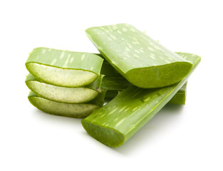 Wall Mural - Aloe vera sliced isolated