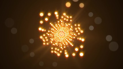 Wall Mural - radiant sparks of light animated abstract motion background