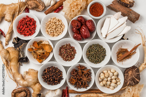 Fotografia 漢方 薬膳 健康食 Chinese medicine and ginseng