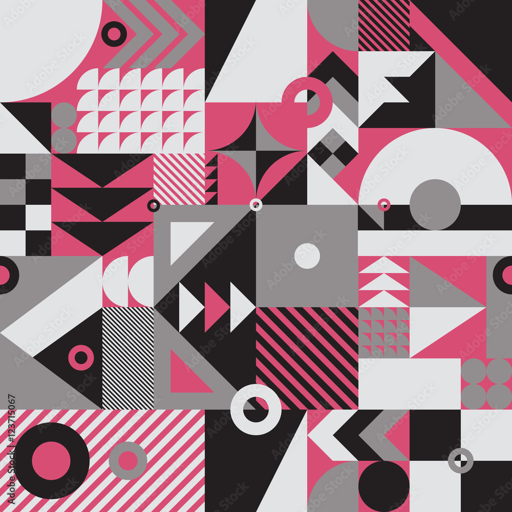 geometryczny-abstrakcyjny-wzor-w-czerwone-biale-i-czarne-ksztalty