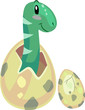 Dinosaur Brontosaurus Baby Eggs