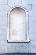Semicircular Niche Empty In A Granite Wall