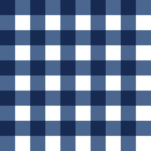 Dark Blue Plaid Seamless Pattern. Vector Illustration