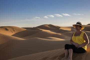 Watching the sunset in the Rub'al Khali aka The Empty Quarter