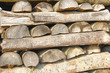 Holzstapel, Brennholz, Hintergrund,Buchenholz 