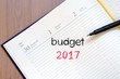 © eenevski - Budget 2017 text concept on notebook