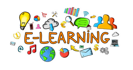  Hand-drawn e-learning illustration