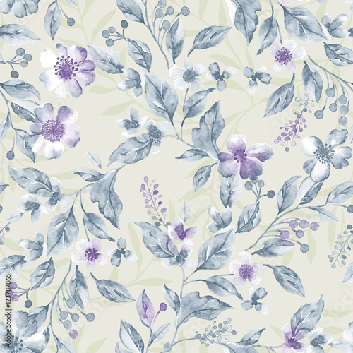 Fototapeta do kuchni Vivid repeating floral - For easy making seamless pattern use it for filling any contours