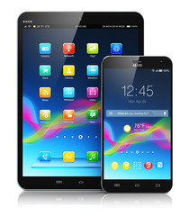 Poster - Tablet computer and smartphone