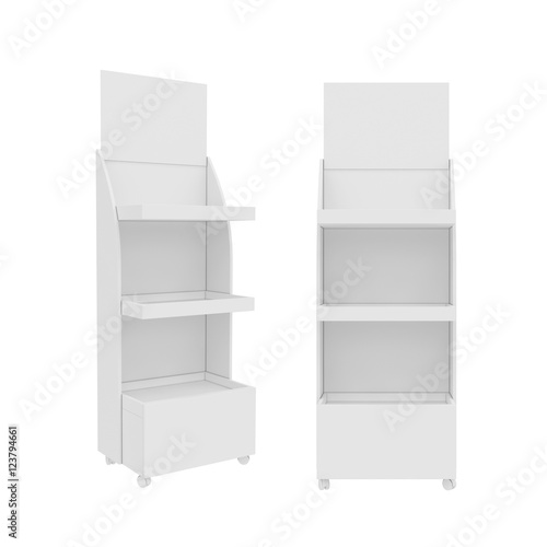 Fotografie, Obraz stand Isolated on White Background, 3D rendering