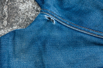 repairing old denim jean texture, Stitched textured,Blue jean background ,Blue denim jeans texture, Jeans background