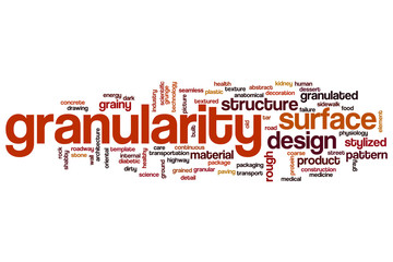 Granularity word cloud