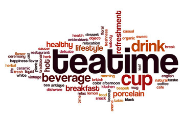 Canvas Print - Teatime word cloud