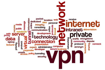 Sticker - VPN word cloud