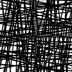 Aufkleber - Irregular, random lines abstract pattern