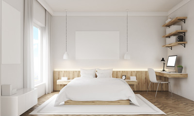 White walls bedroom